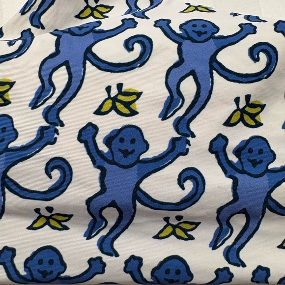 Roller Rabbit Blue monkey Patterned Bikini Large - Picture 3 of 4